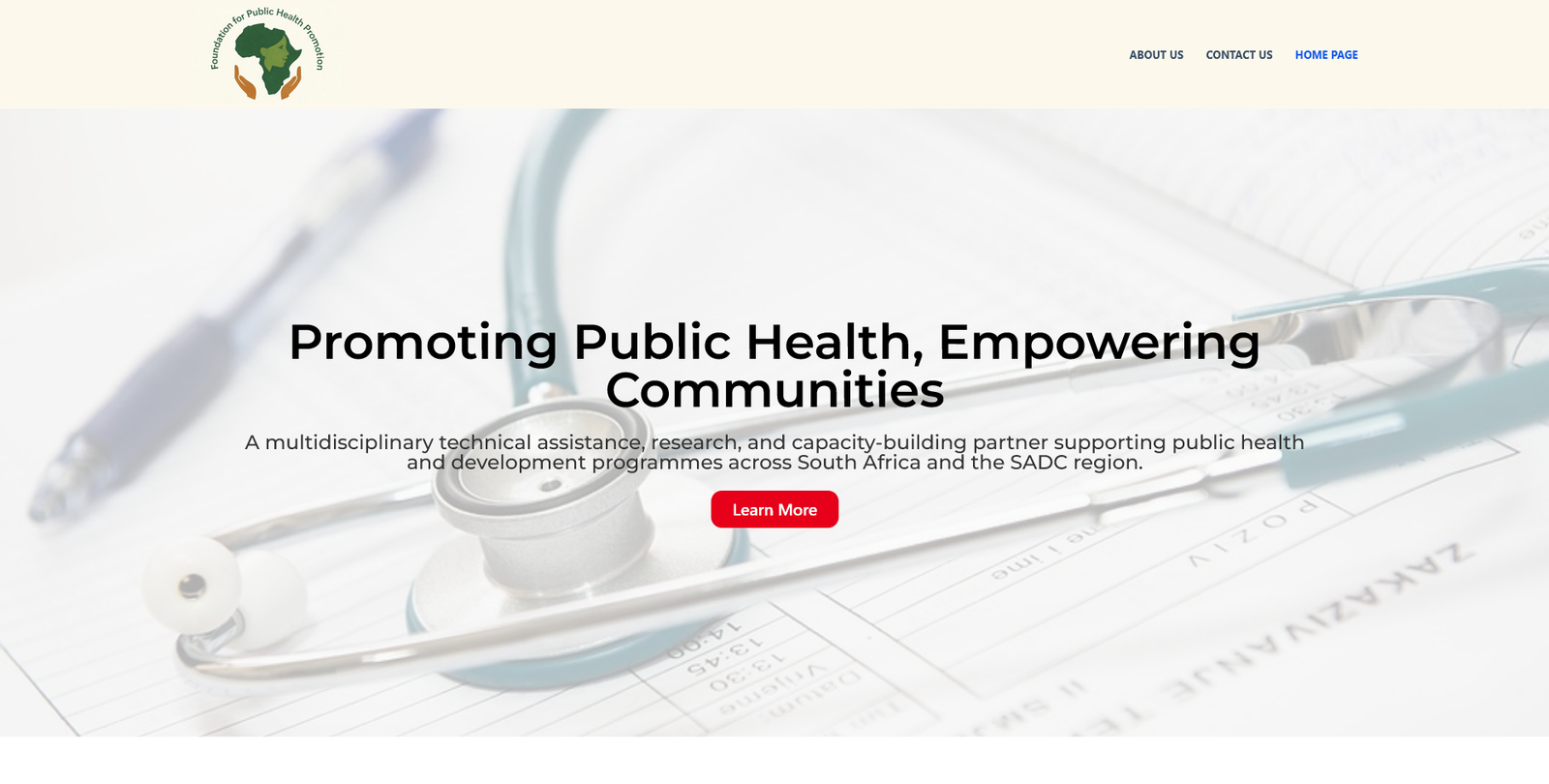 Foundation for Public Health Promotion website