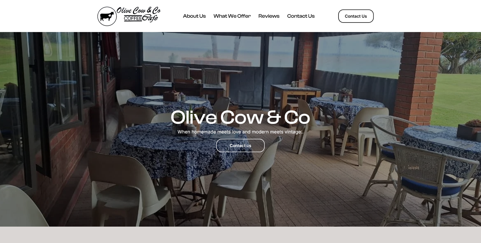 Olive Cow and Co website