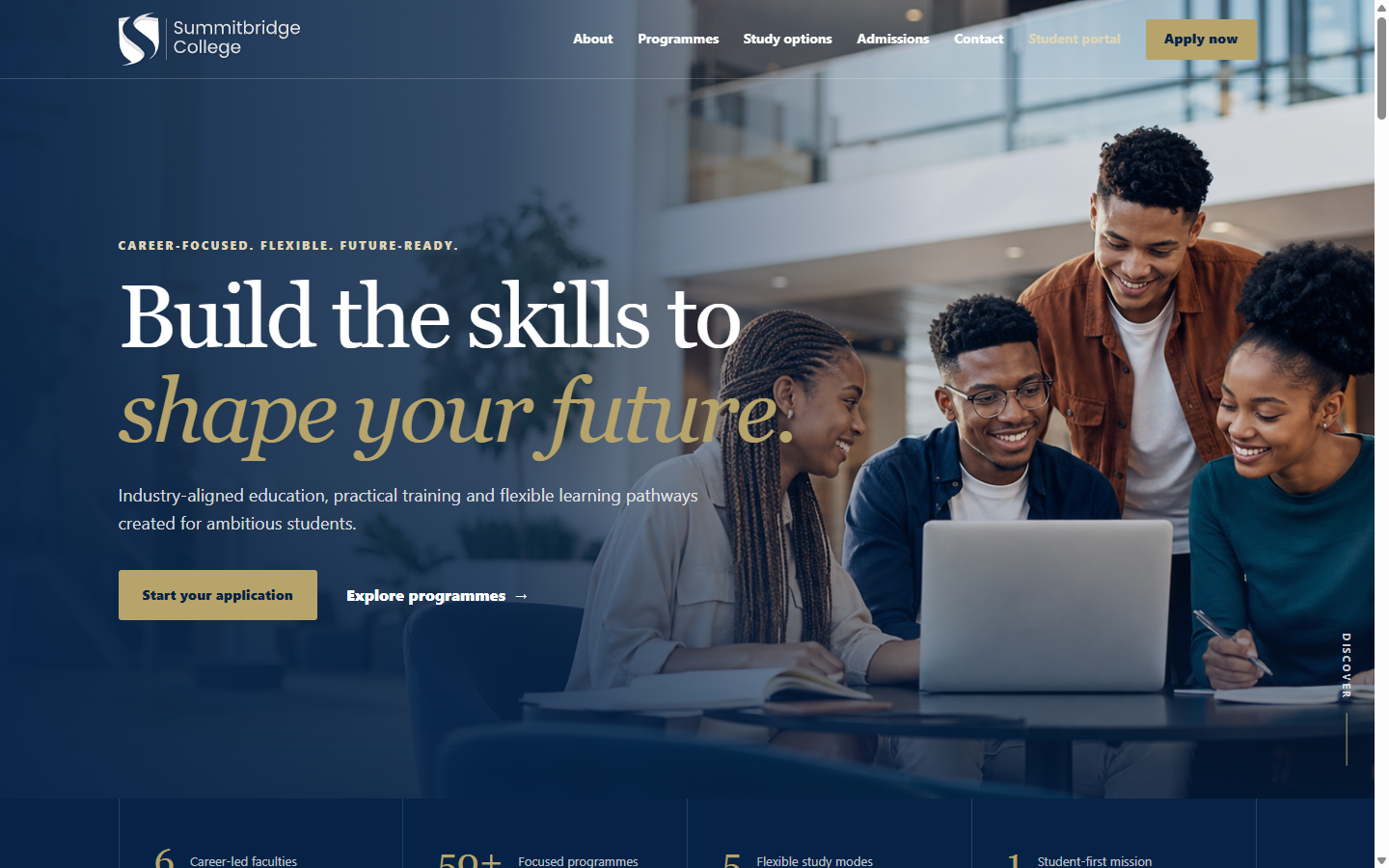 SummitBridge College website